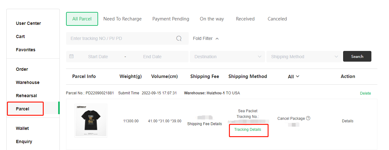 How to check logistics information after the package was sent out ...